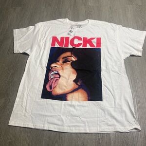 Nicki Minaj Rap Tshirt Mens Size XLarge White NWT